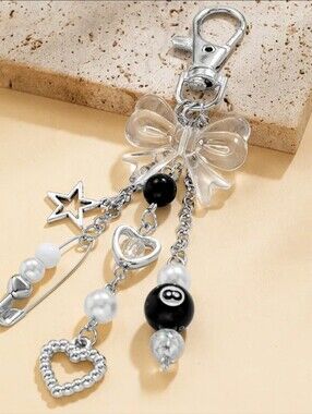 Punk Emo Bag Charm Keychain